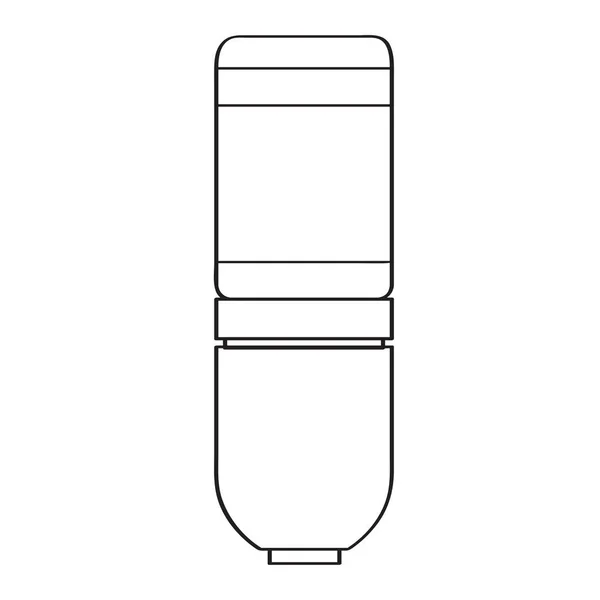 Isoliertes Mikrofon-Symbol. Musikinstrument — Stockvektor