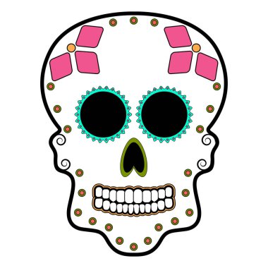 Çiçek gökkuşağı baş kafatası. Ölülerin günü