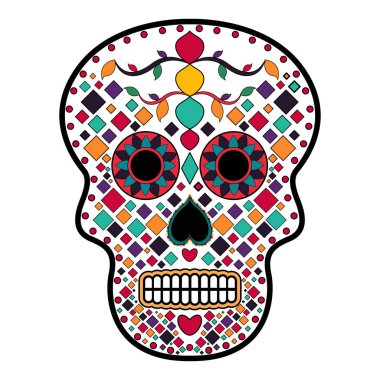 Çiçek gökkuşağı baş kafatası. Ölülerin günü