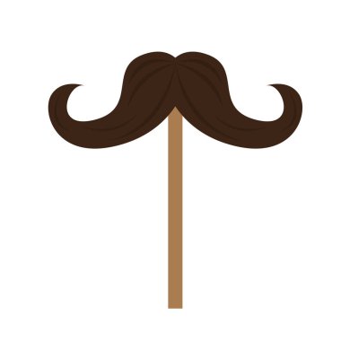 Bir sopa üstünde bıyık kutsal kişilerin resmi