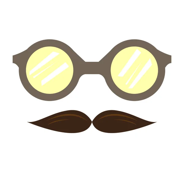 Hipster avatar icon — Stock Vector