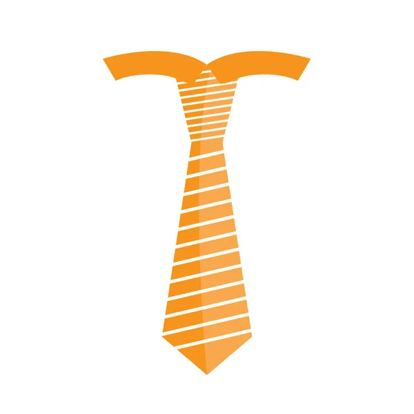 Смугастий краватка значок — стоковий вектор