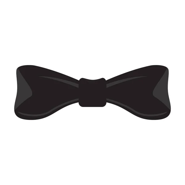 Negro icono de la corbata — Vector de stock