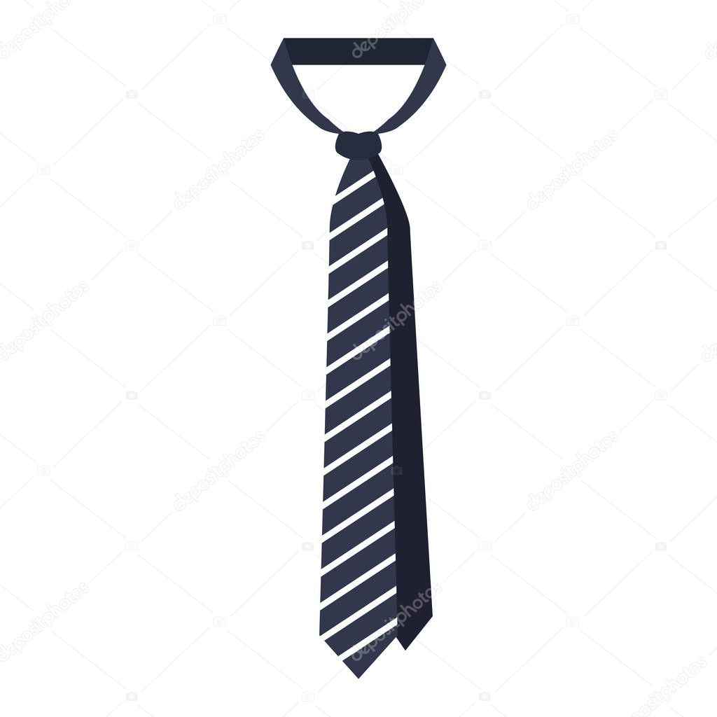 Striped necktie icon
