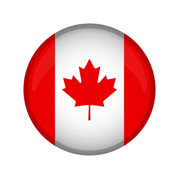 空のカナダ キャンペーン ボタン — ストックベクタ