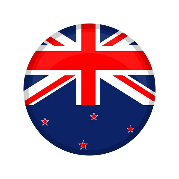 New Zealand campaign button — Stock Vector