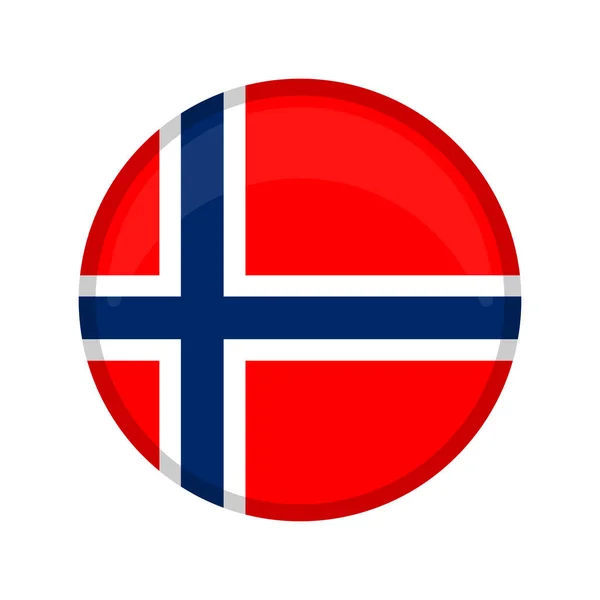 Pusty przycisk Kampania Norwegia — Wektor stockowy