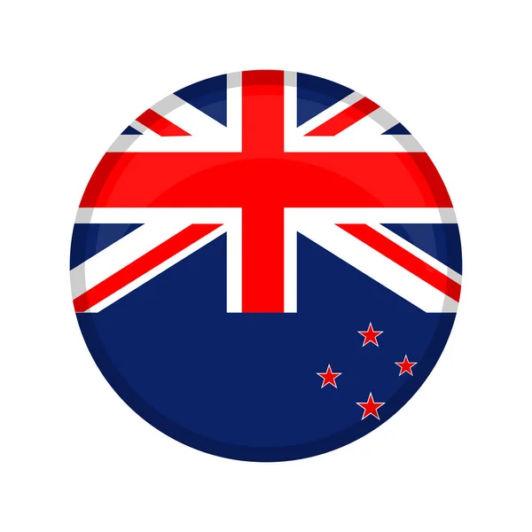 Nový Zéland kampaň tlačítko — Stockový vektor