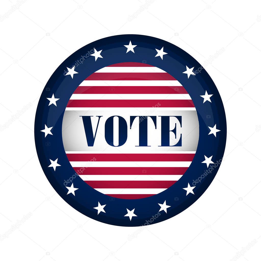 United States campaign button