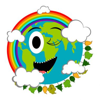 Mutlu dünya emote. Dünya günü