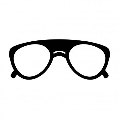 İzole güneş gözlüğü simgesi