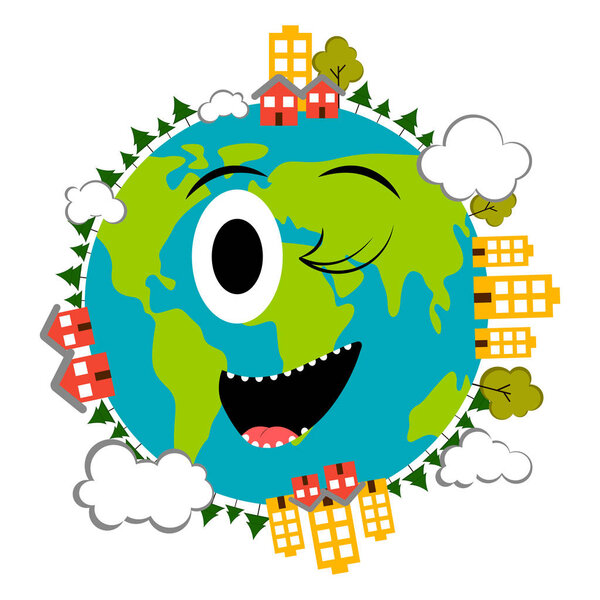 Счастливая земля эмот. День Земли
