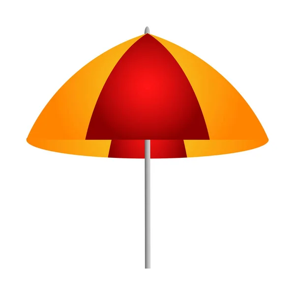 Ikona na białym tle parasol — Wektor stockowy