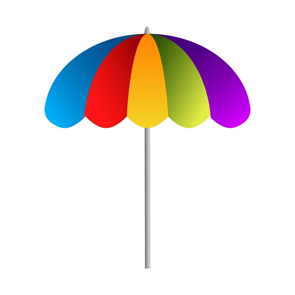 Ikona na białym tle parasol — Wektor stockowy