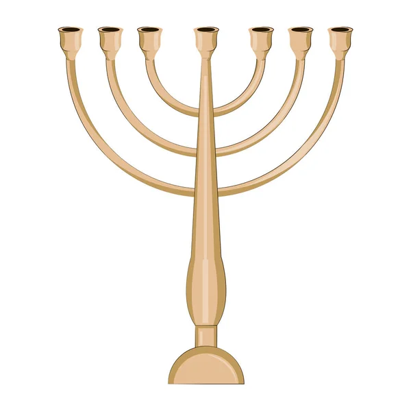 Jewish candlestick icon — Stock Vector