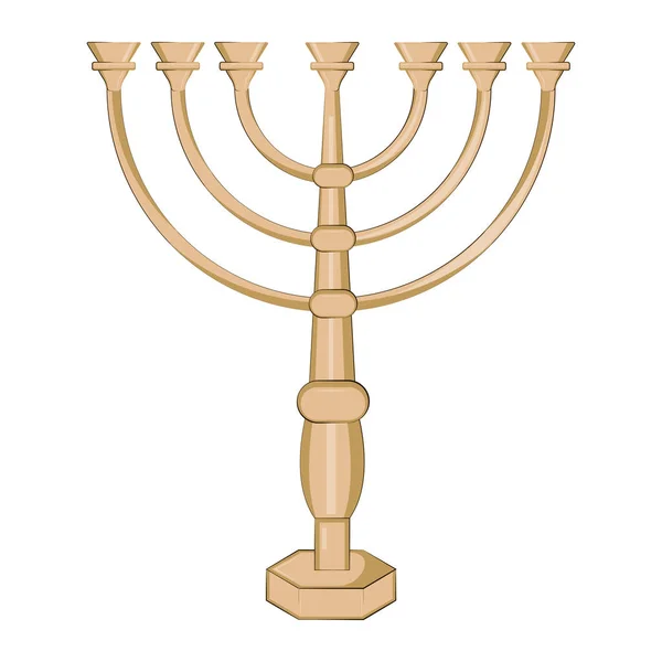 Ikona żydowski Świecznik — Wektor stockowy