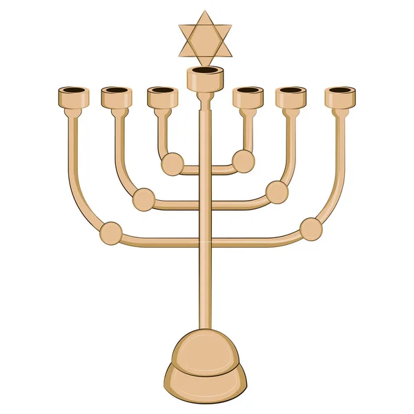 Icono de candelero judío — Archivo Imágenes Vectoriales