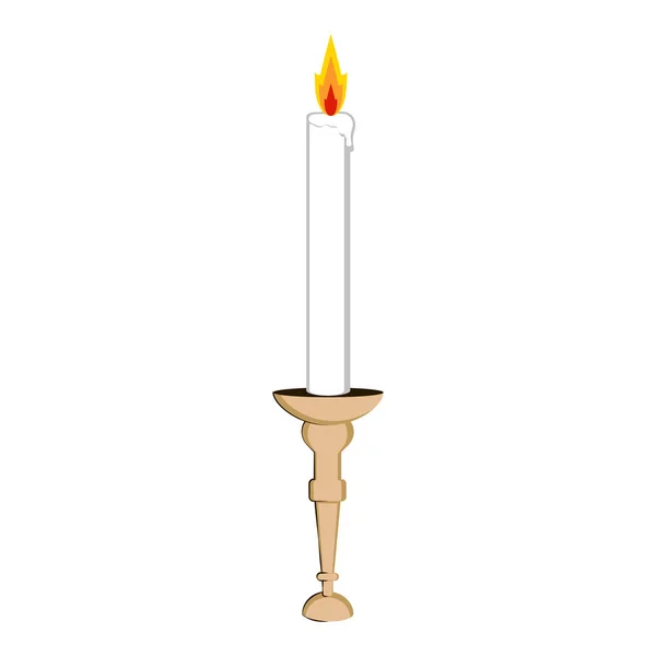Ikona żydowskiej świeca — Wektor stockowy