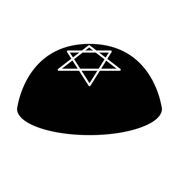 Εικονίδιο εβραϊκές kippah — Διανυσματικό Αρχείο