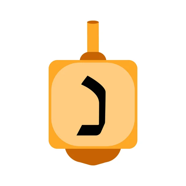 Icône dreidel juive — Image vectorielle