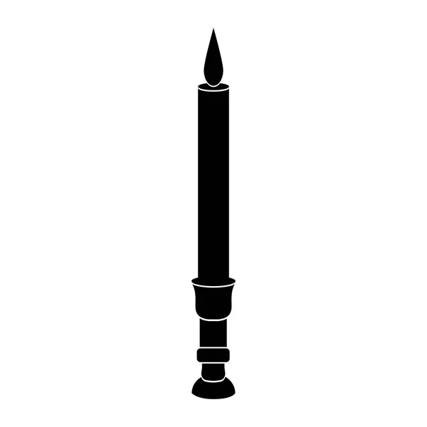Jewish candle icon — Stock Vector