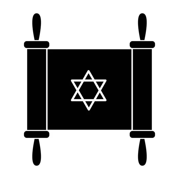 유대인 율법 아이콘 — 스톡 벡터