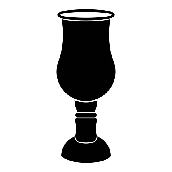 Ícone copo de vinho judeu — Vetor de Stock