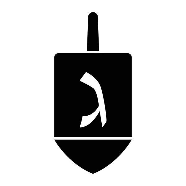 Icono de dreidel judío — Vector de stock