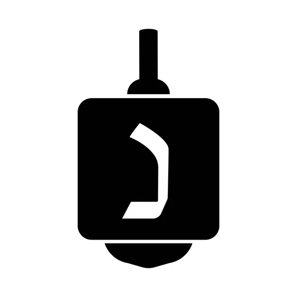 Icône dreidel juive — Image vectorielle