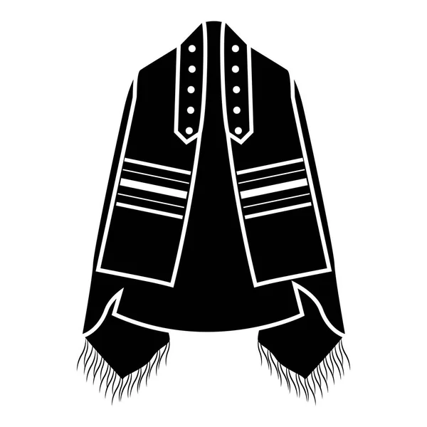 Icono judío tallit — Vector de stock