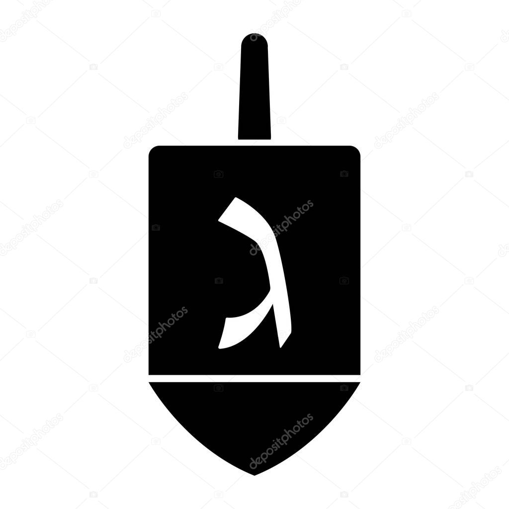 Jewish dreidel icon