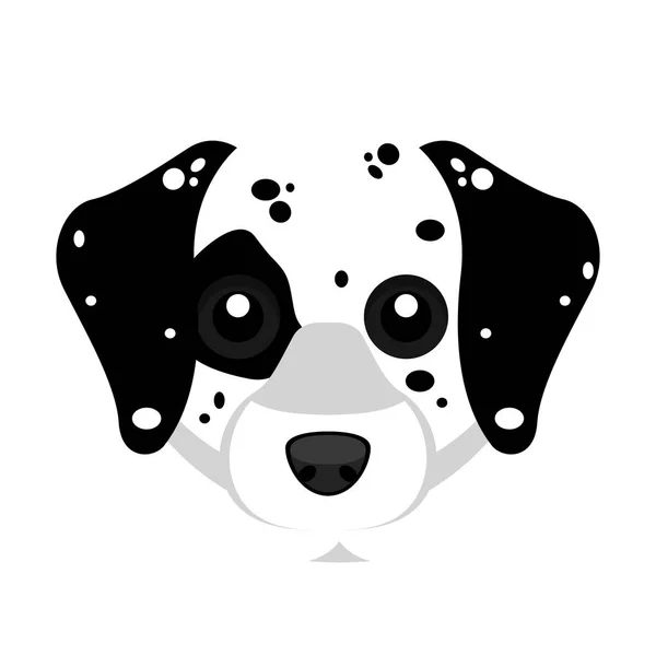 Lindo perro avatar dálmata — Vector de stock