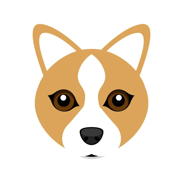 Roztomilý welsh corgi pes avatar — Stockový vektor