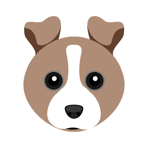 Mignon renard terrier chien avatar — Image vectorielle