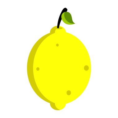 İzole limon simgesi