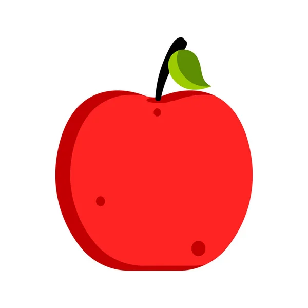 Icône de pomme isolée — Image vectorielle