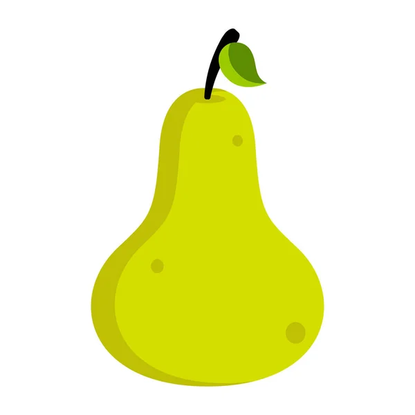 Isolated pear icon — Stock Vector