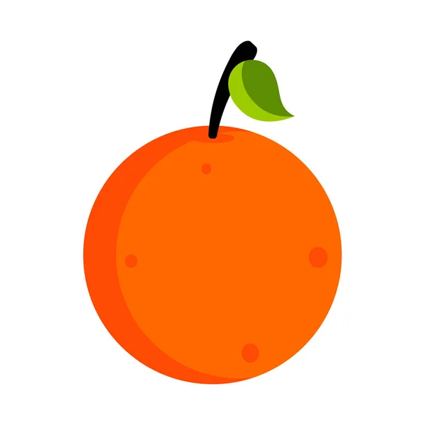 Icona arancio isolato — Vettoriale Stock