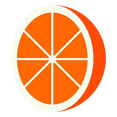 İzole kesme turuncu simge