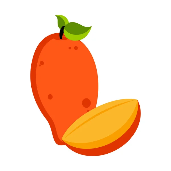 Fruta aislada del mango — Vector de stock