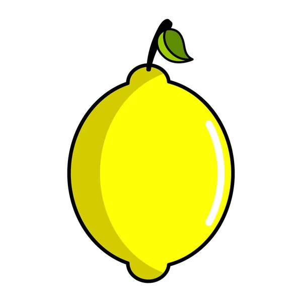 Isolerade citron ikonen — Stock vektor