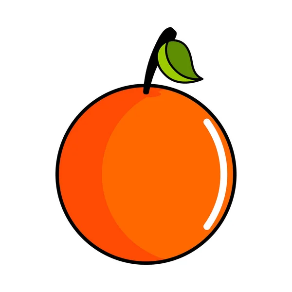Icono naranja aislado — Vector de stock