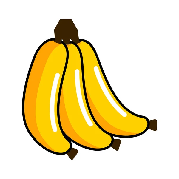 Geïsoleerde banaan icoon — Stockvector