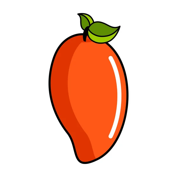 Icono de mango aislado — Vector de stock