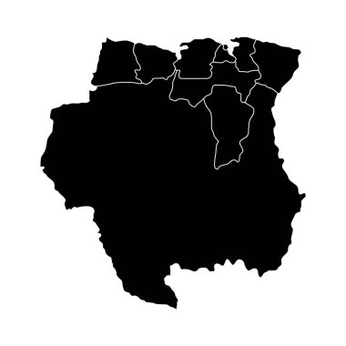 Siyasi Surinam Haritası