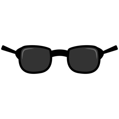 İzole güneş gözlüğü simgesi