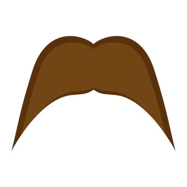 İzole bıyık simgesi