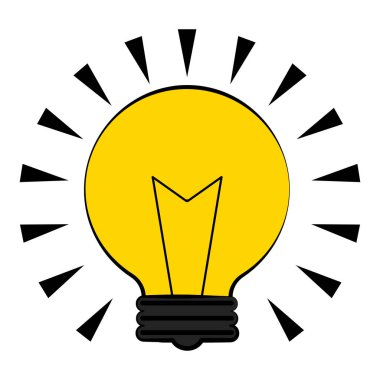 Kavramsal ampul simgesi bir beyin ile