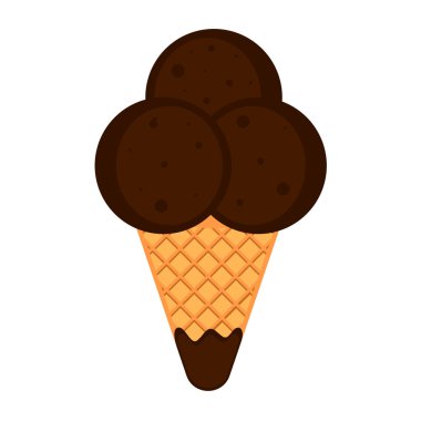 İzole dondurma simgesi