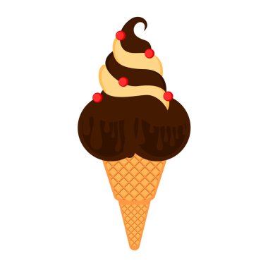 İzole dondurma simgesi